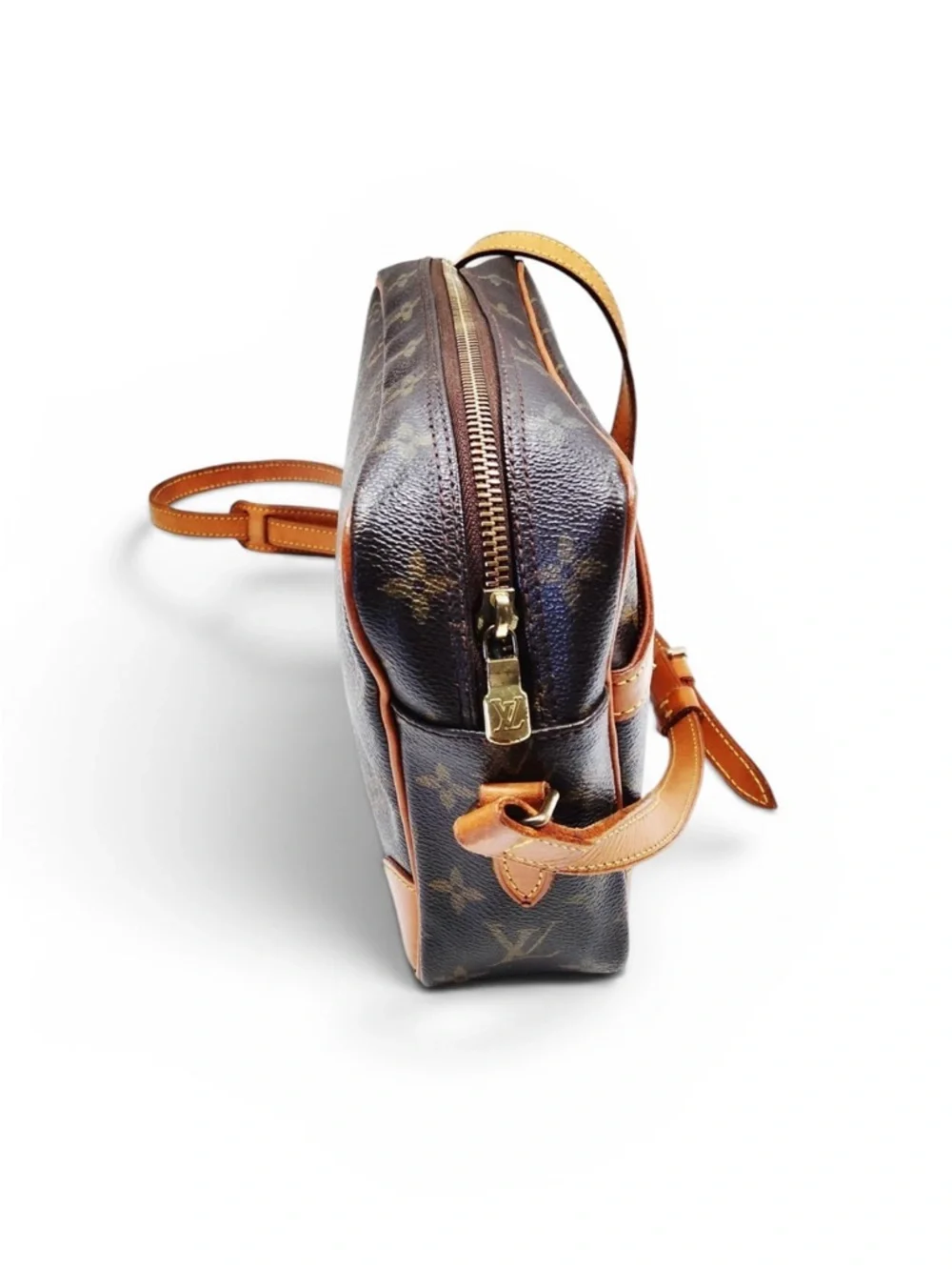 Louis Vuitton Monogram Canvas Brown Tan Crossbody Bag